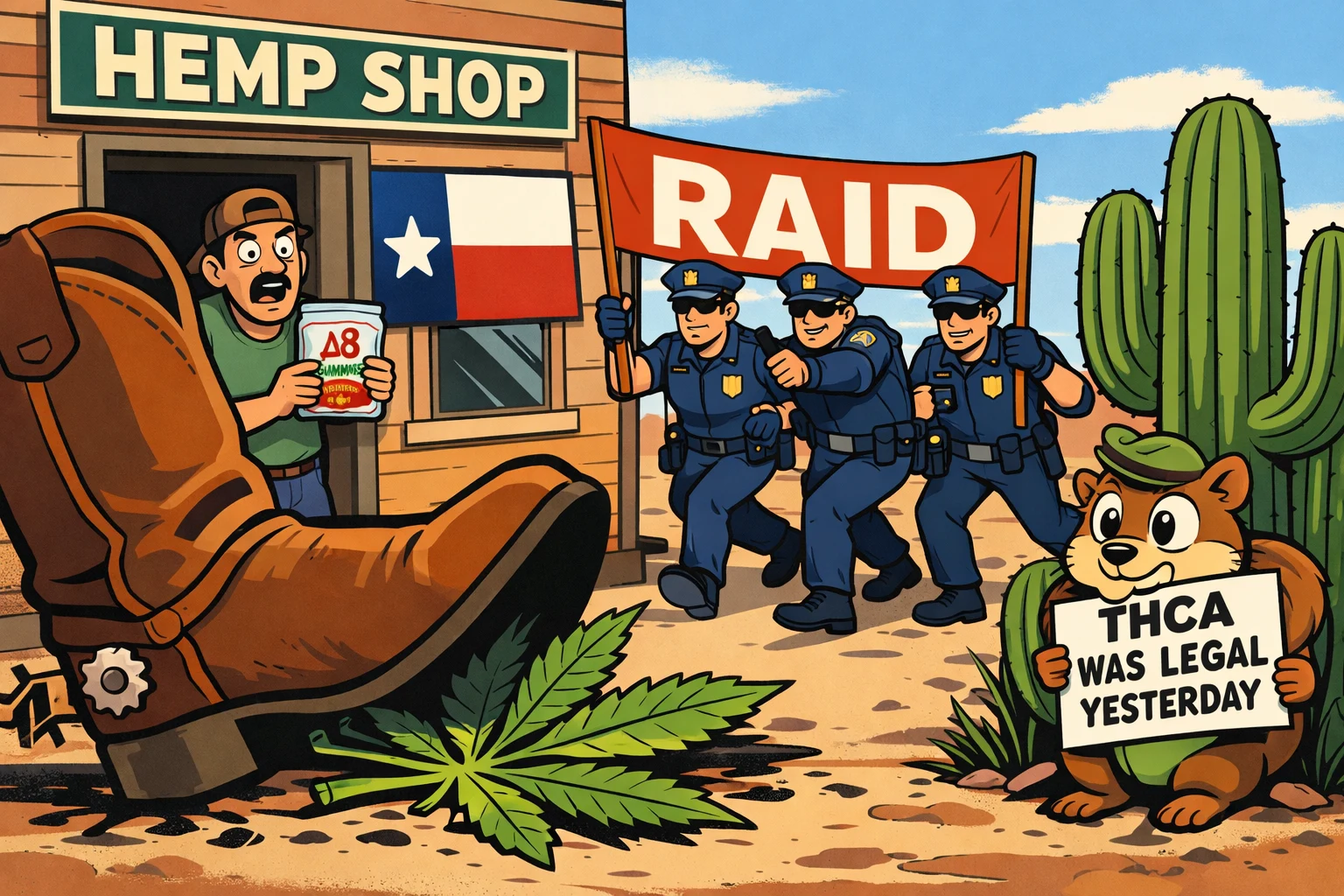 Delta-8 Is Dead in Texas: The Raid Wave Nobody Saw Coming